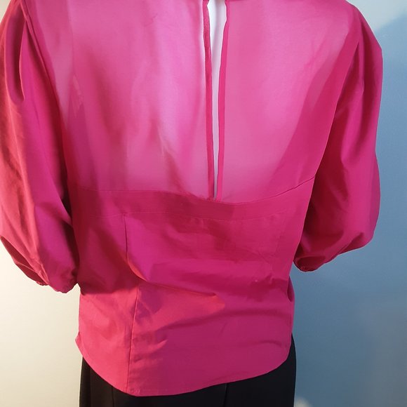 FUSHIA SWEETHEART BLOUSE by 7TH AVENUE DESIGN STUDIO NEW YORK & COMPANY - Picture 5 of 12